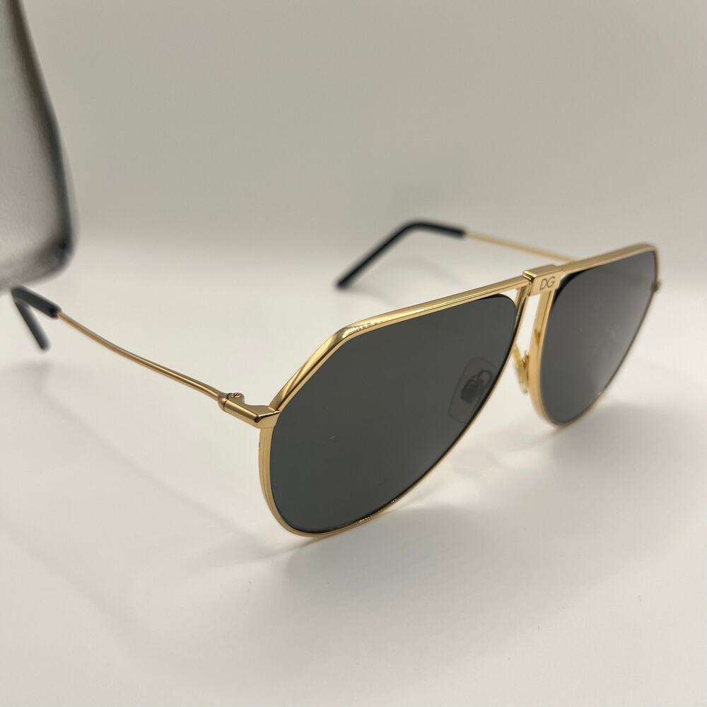 Dolce & Gabbana DG2248 02/87 Sunglasses READ DESC Gold Aviator 62-11-145